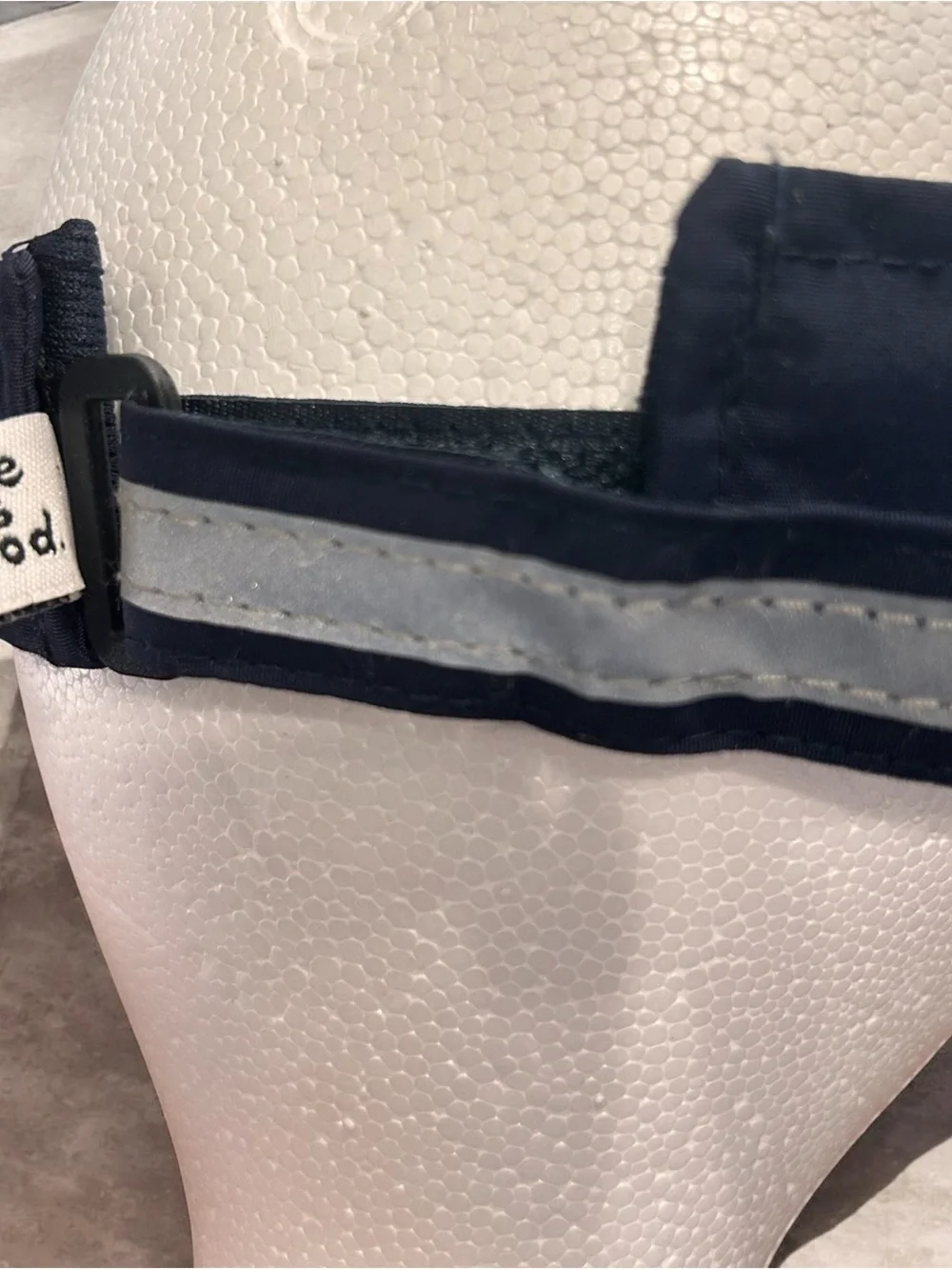 Rare Life is good Script Visor Hat Adjustable Blue/black
